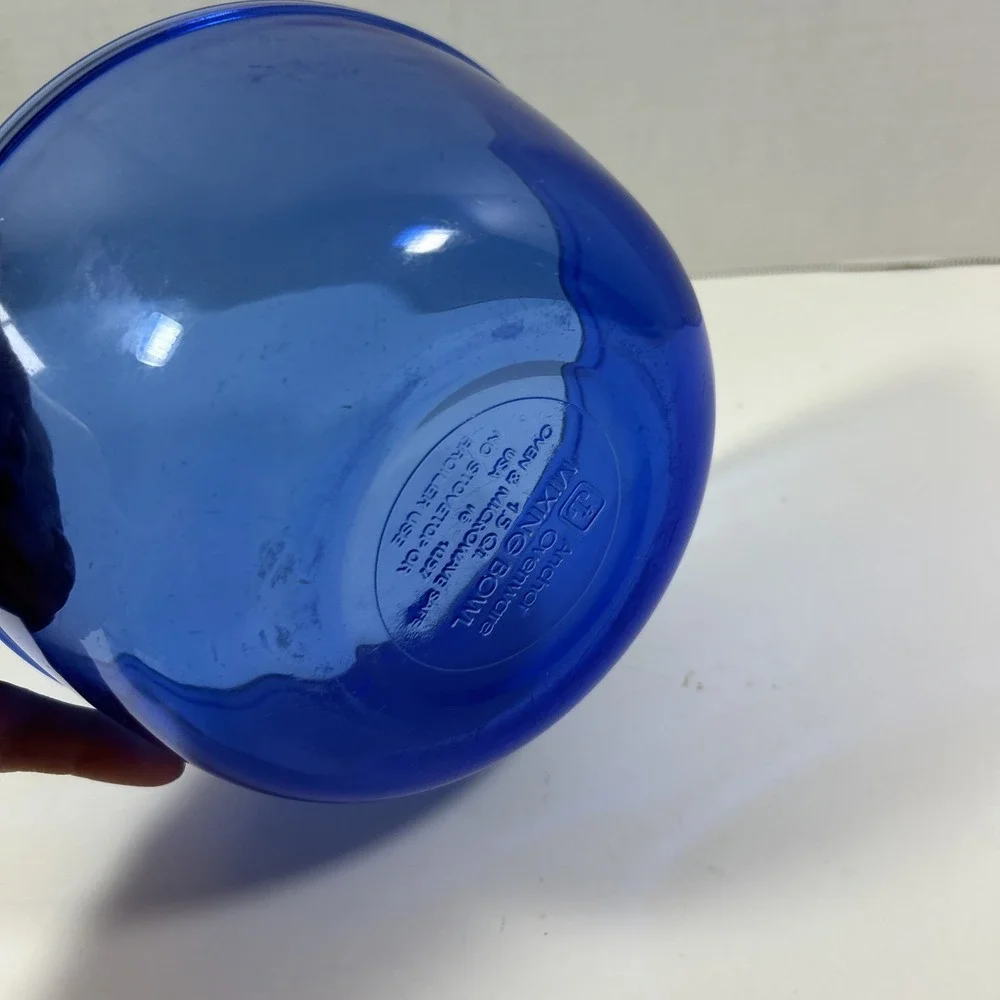 Anchor Hocking 1.5 Qt Mixing Nesting Bowl Blue‎